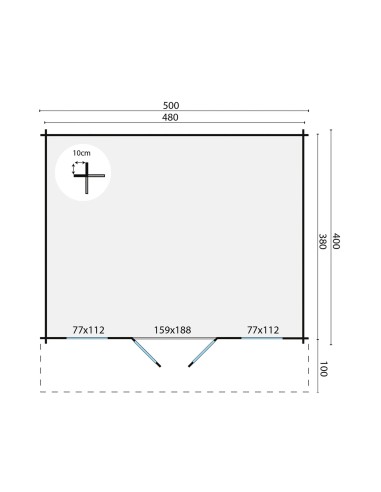 Abri de jardin Veltem