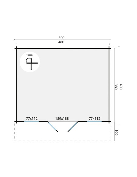 Abri de jardin Veltem