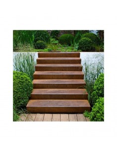 Escalier de jardin en acier Corten