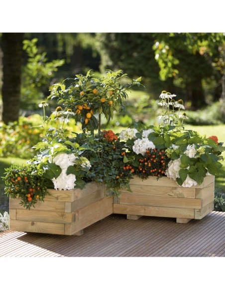 Bac à fleurs rectangulaire