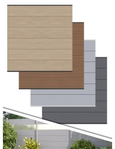 Tuinscherm in houtcomposiet XL