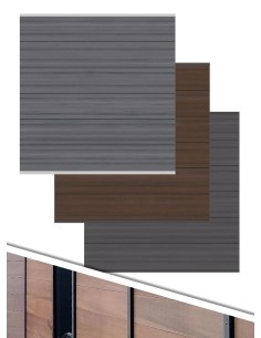 Tuinscherm composiet houten paneel Platinum