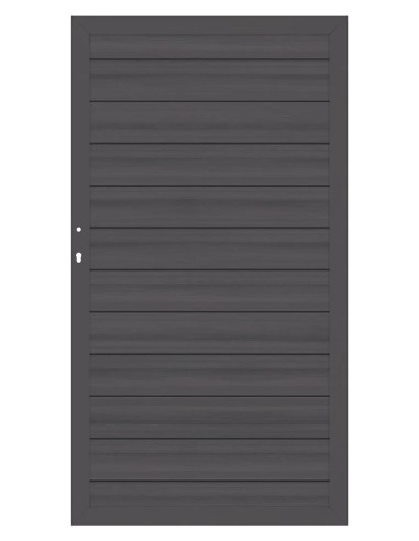 Houtcomposiet poort Platinum