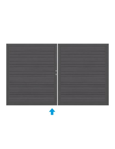 Samengesteld houten poort Platinum