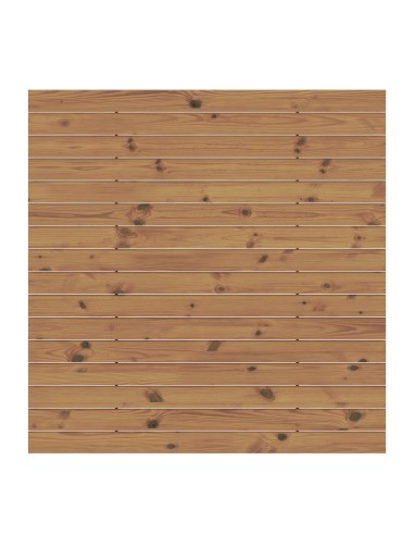 Palissade en bois thermo chauffé - latte oblique