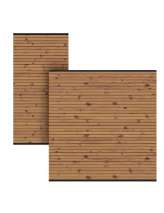 Palissade in thermisch verwarmd hout - Neo