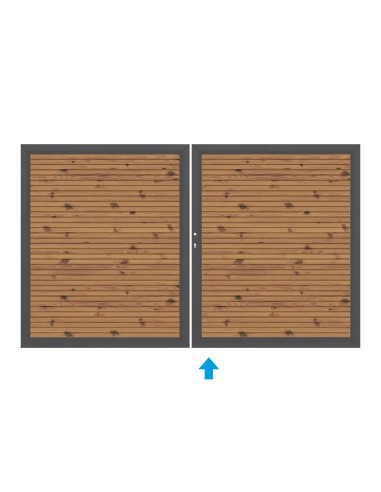 Hekpoort van thermisch behandeld hout - Neo