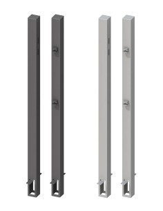 Stalen palen voor deur hekges - voor beton - 90-95 cm