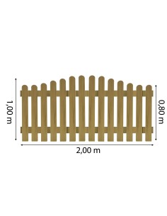 Barrière basse de jardin 2