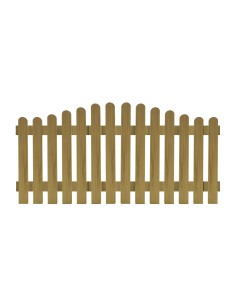 Een lage tuinafscheiding.