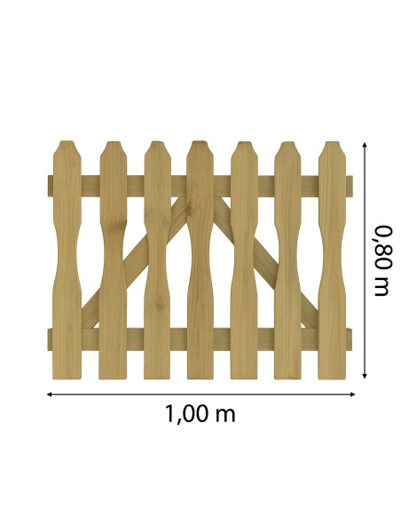 Porte de jardin basse