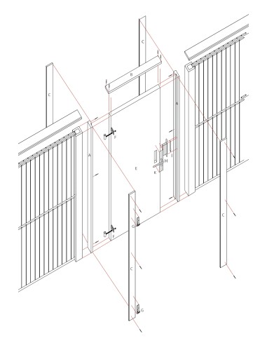 Porte anti-bruit acoustique