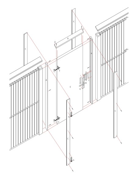 Porte anti-bruit acoustique