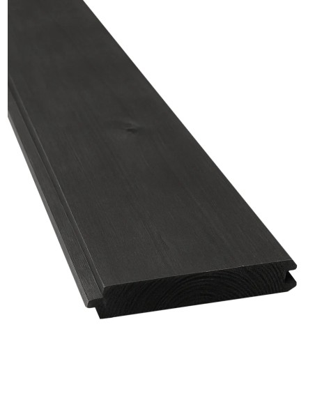 Zwart tand & groef gevelbekleding