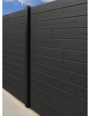 Bardages rainures languettes noir