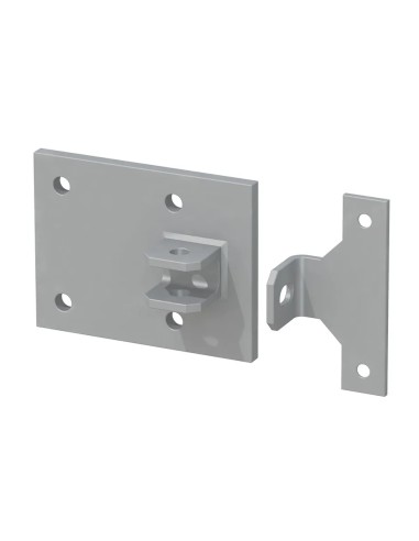 Montageplaaten voor poort aan muur