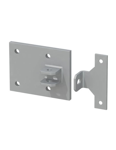 Platine pour fixation de porte contre un mur