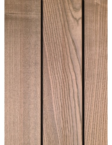 Planches de terrasse en Frêne thermo chauffé - à visser - lisses