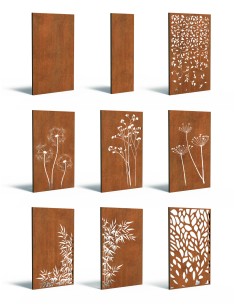 Cortenstaal schutting