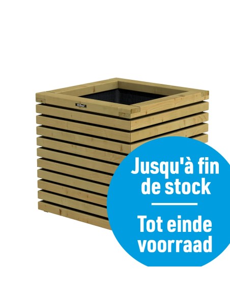 Houten bloembak