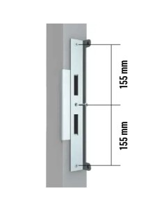 Butée d’arrêt pour fixation d’une porte contre un poteau