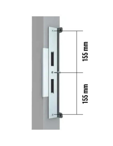 Butée d’arrêt pour fixation d’une porte contre un poteau
