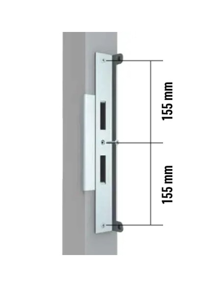 Butée d’arrêt pour fixation d’une porte contre un poteau