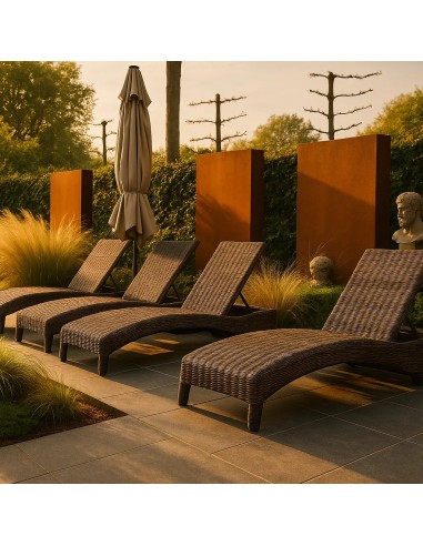 Corten schutting
