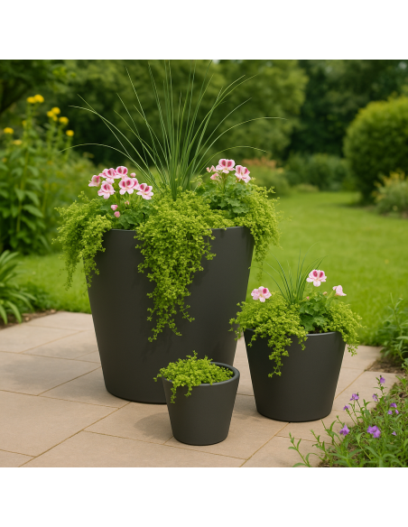 Kolom bloembakken - Glasvezel