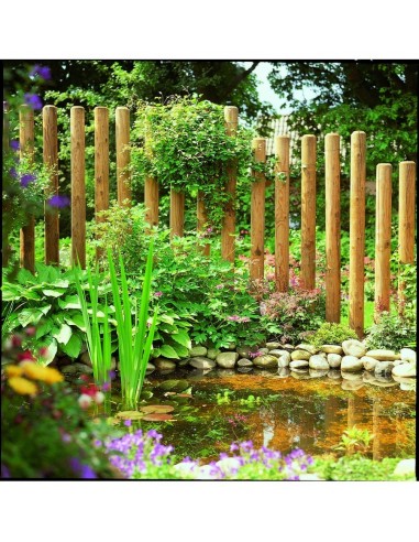 Rondins en bois fraisés