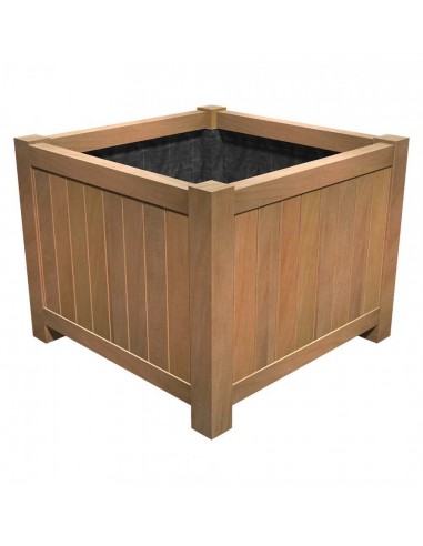 Bac à fleurs en bois exotique