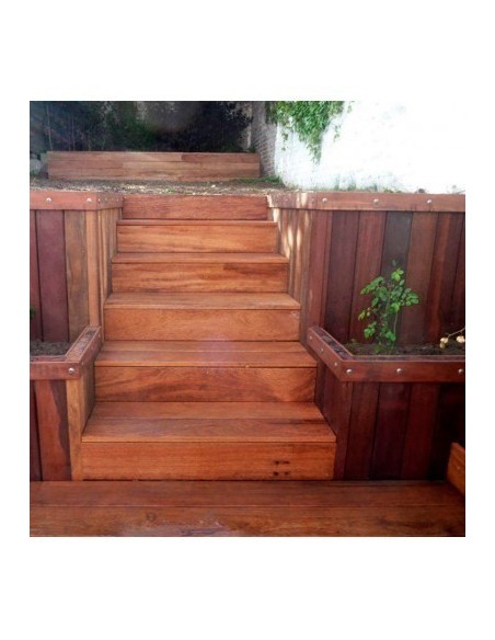 Mur de soutien en Azobé