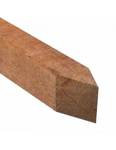 Gepunte palen in Azobe