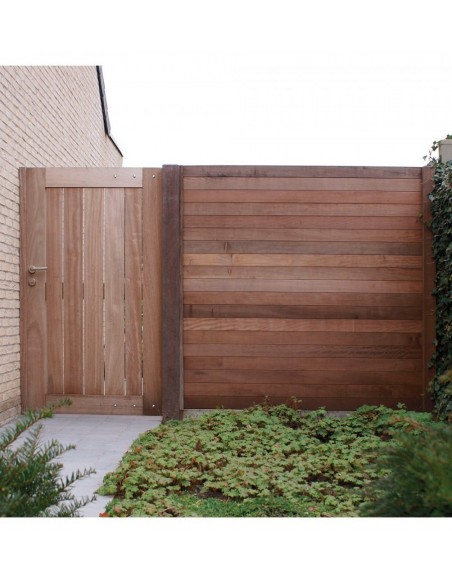 Portail en padouk ou iroko