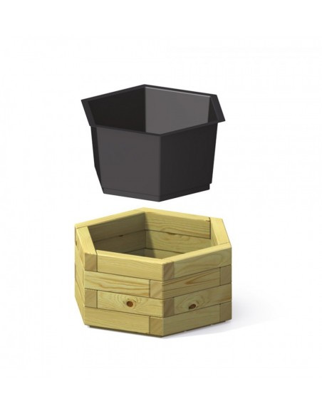 Bac de protection hexagonale