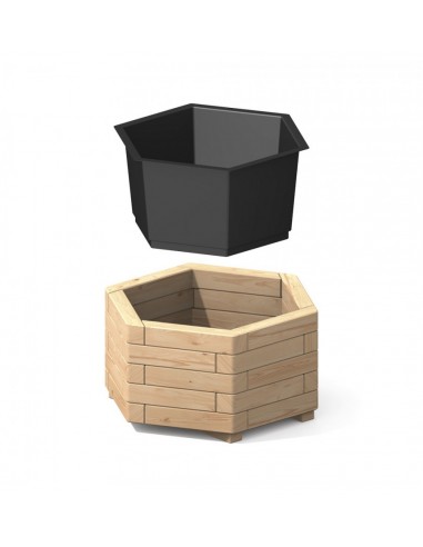 Inzet voor zeshoekige bloembakken