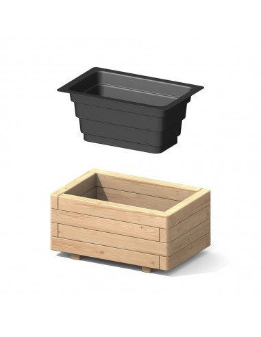 Bac de protection rectangulaire pour bac à fleurs