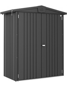 Tuinhuis in metalen donkergrijs 2