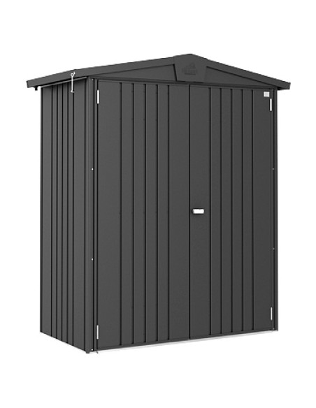 Abri de jardin métallique gris foncé