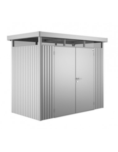 Abri de jardin métallique avec double porte