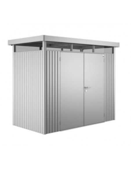 Metalen tuinhuis met dubbele deur