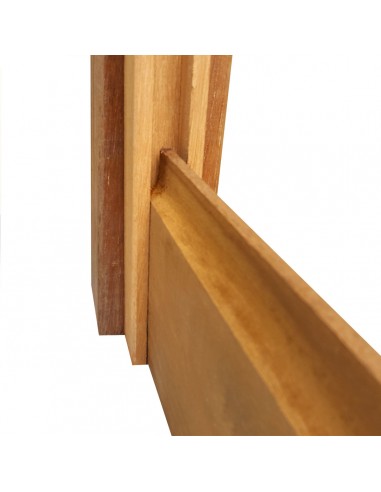Exotische houten gegroefde U profiel