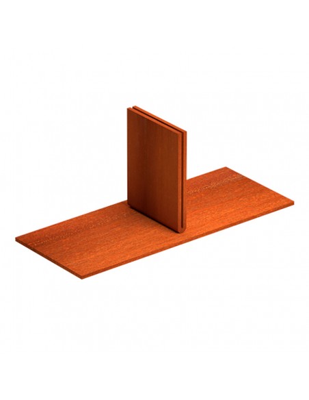 Pied en acier corten