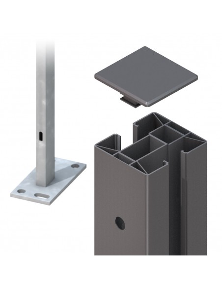 Poteaux à visser Clips