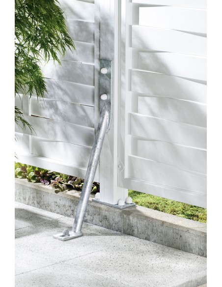 Patte de renforcement tempête pour protection palissade