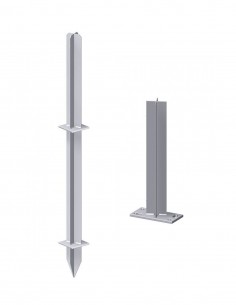 Fixation poteau composite WPC