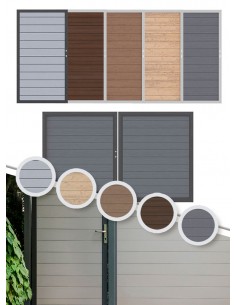 Portes et portails en bois composite