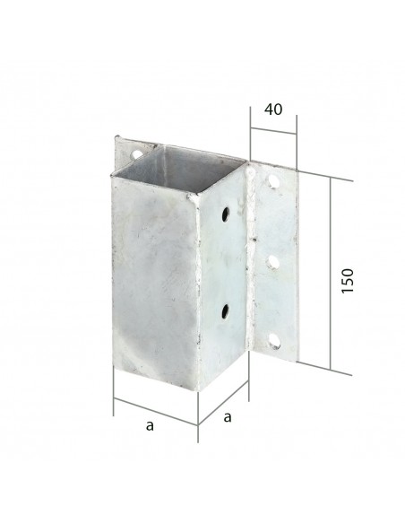 Sabot de poteau mural