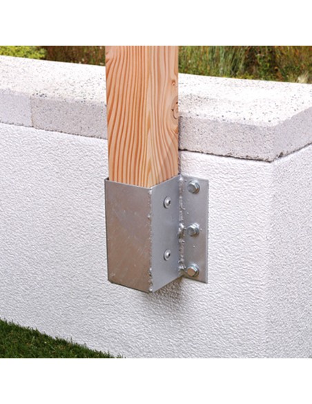 Paalhouders L-U stenen muren