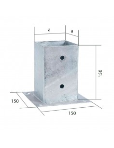 Sabot de poteau carré 2